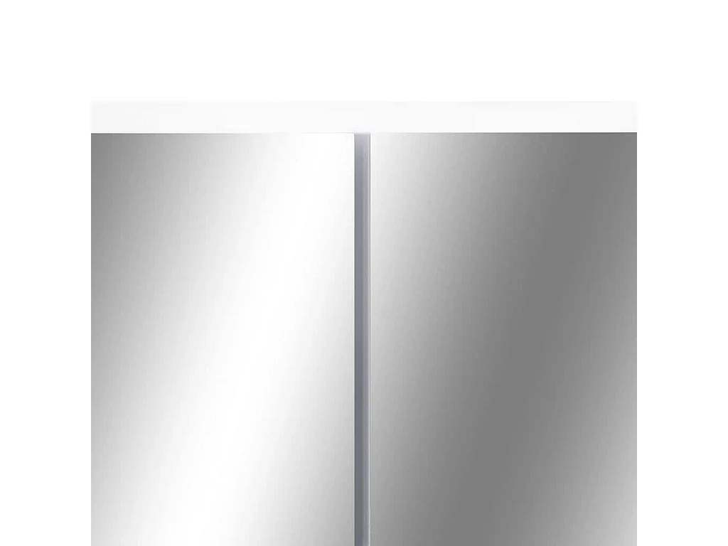 Badkamerspiegelkast LED 80x15x60 cm MDF wit