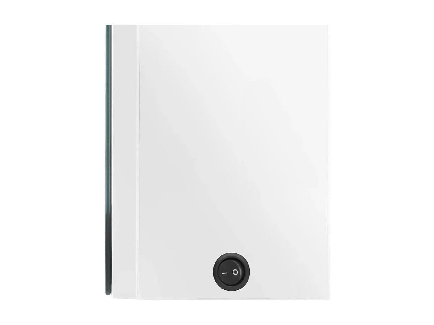 LED-Spiegelschrank fürs Bad Glänzend Weiß 80x12x68 cm