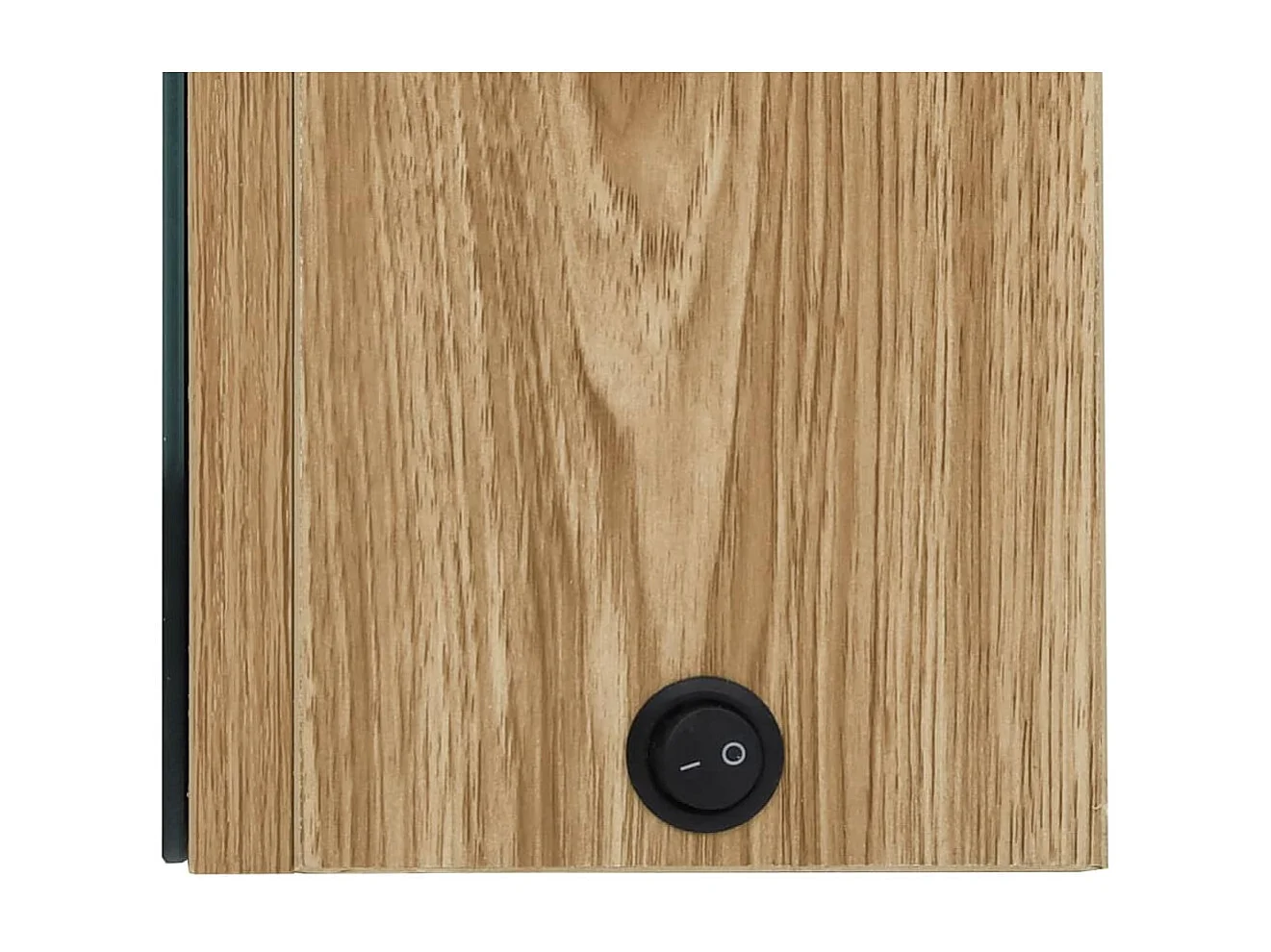 Armoire de salle de bain à miroir LED Chêne 62x14x60 cm