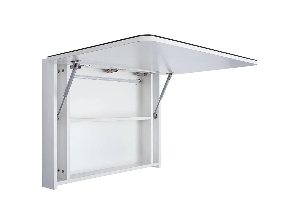 Armoire de salle de bain à miroir LED 80x9,5x55 cm