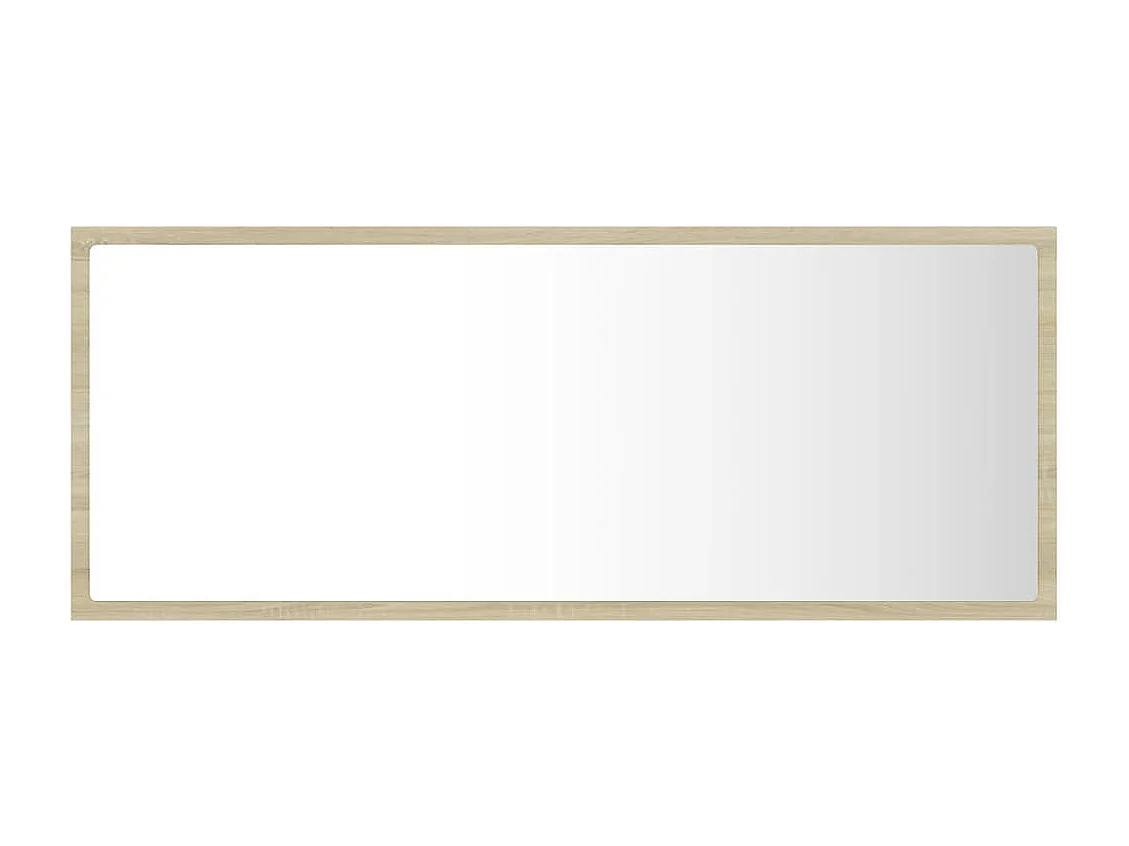 Specchio da Bagno LED Rovere Sonoma 100x8,5x37 cm in Acrilico