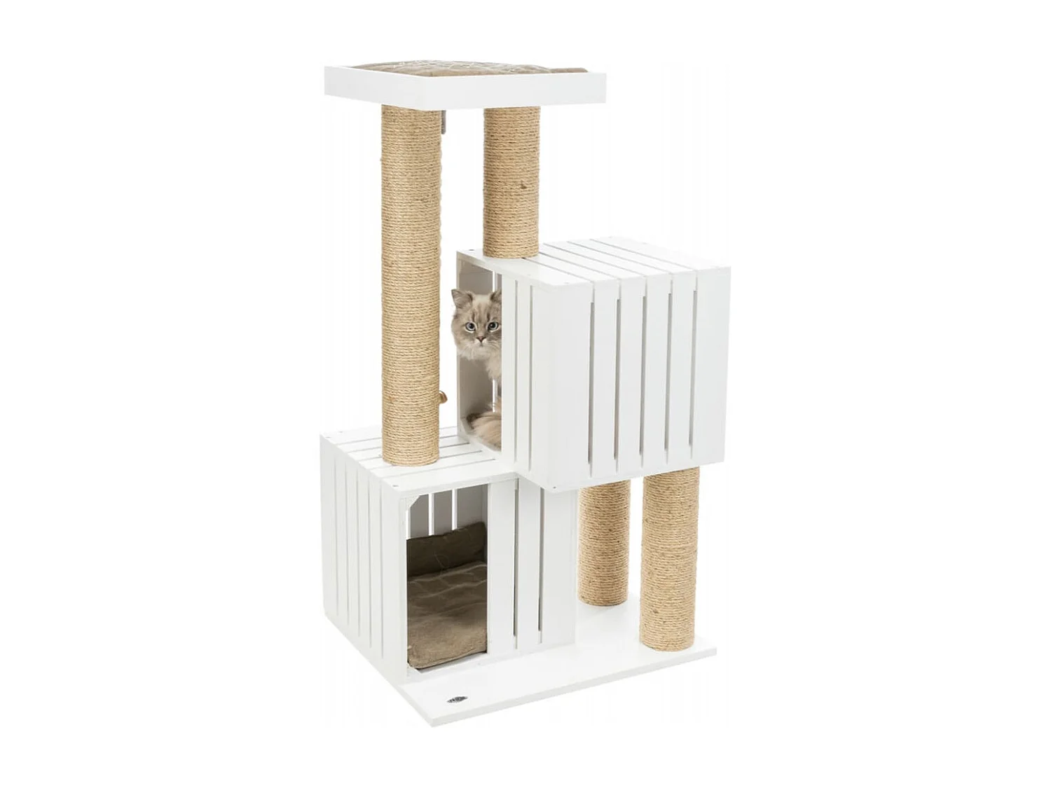 Griffoir pour chats BE NORDIC Skadi Blanc et sable