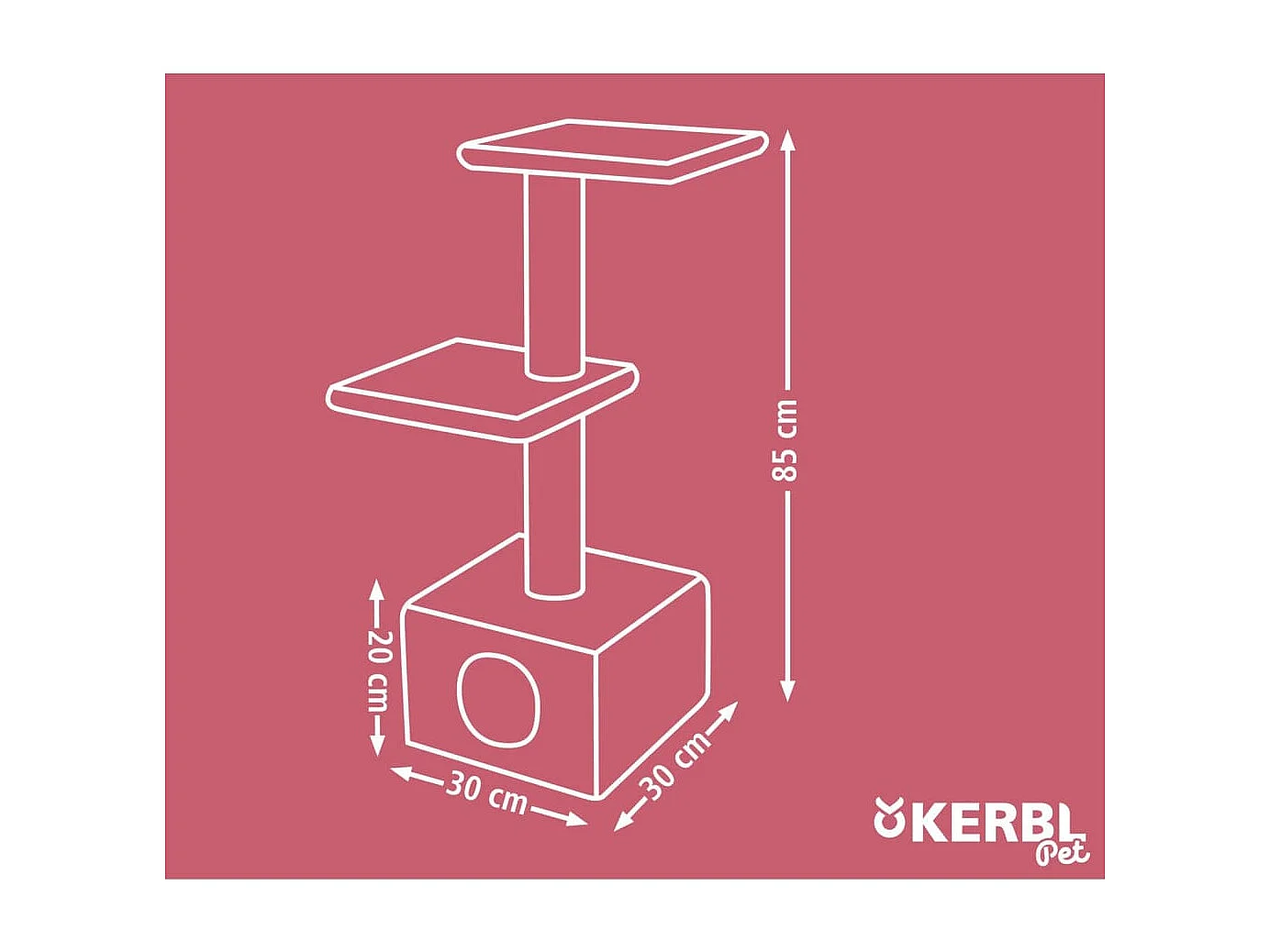 Arbre à chat Venus Sweet 85 cm Taupe