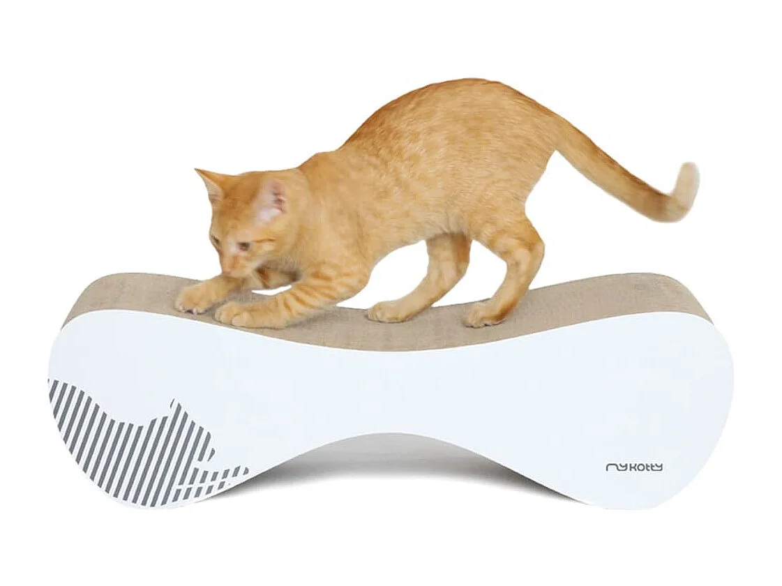 Katzen-Kratzmöbel VIGO 71 x 25 x 21 cm Weiß 3084