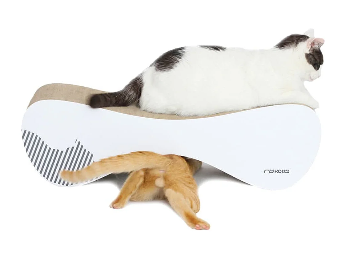 Katzen-Kratzmöbel VIGO 71 x 25 x 21 cm Weiß 3084