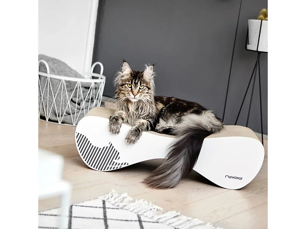 Katzen-Kratzmöbel VIGO 71 x 25 x 21 cm Weiß 3084