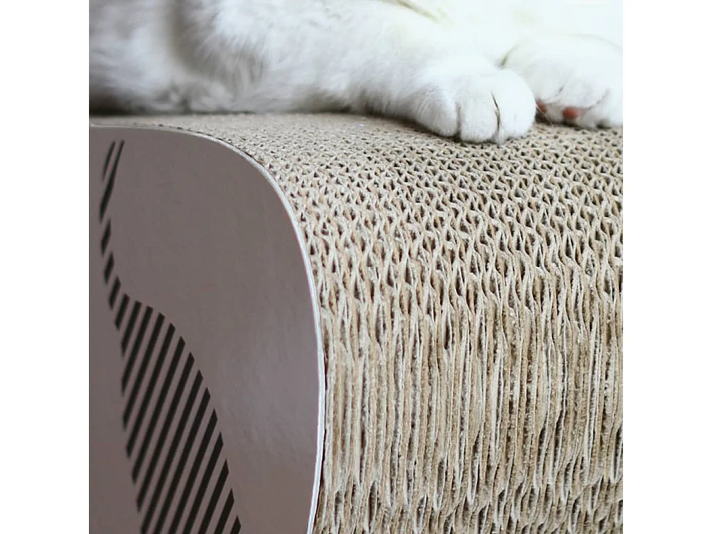 Katzen-Kratzmöbel VIGO 71 x 25 x 21 cm Weiß 3084