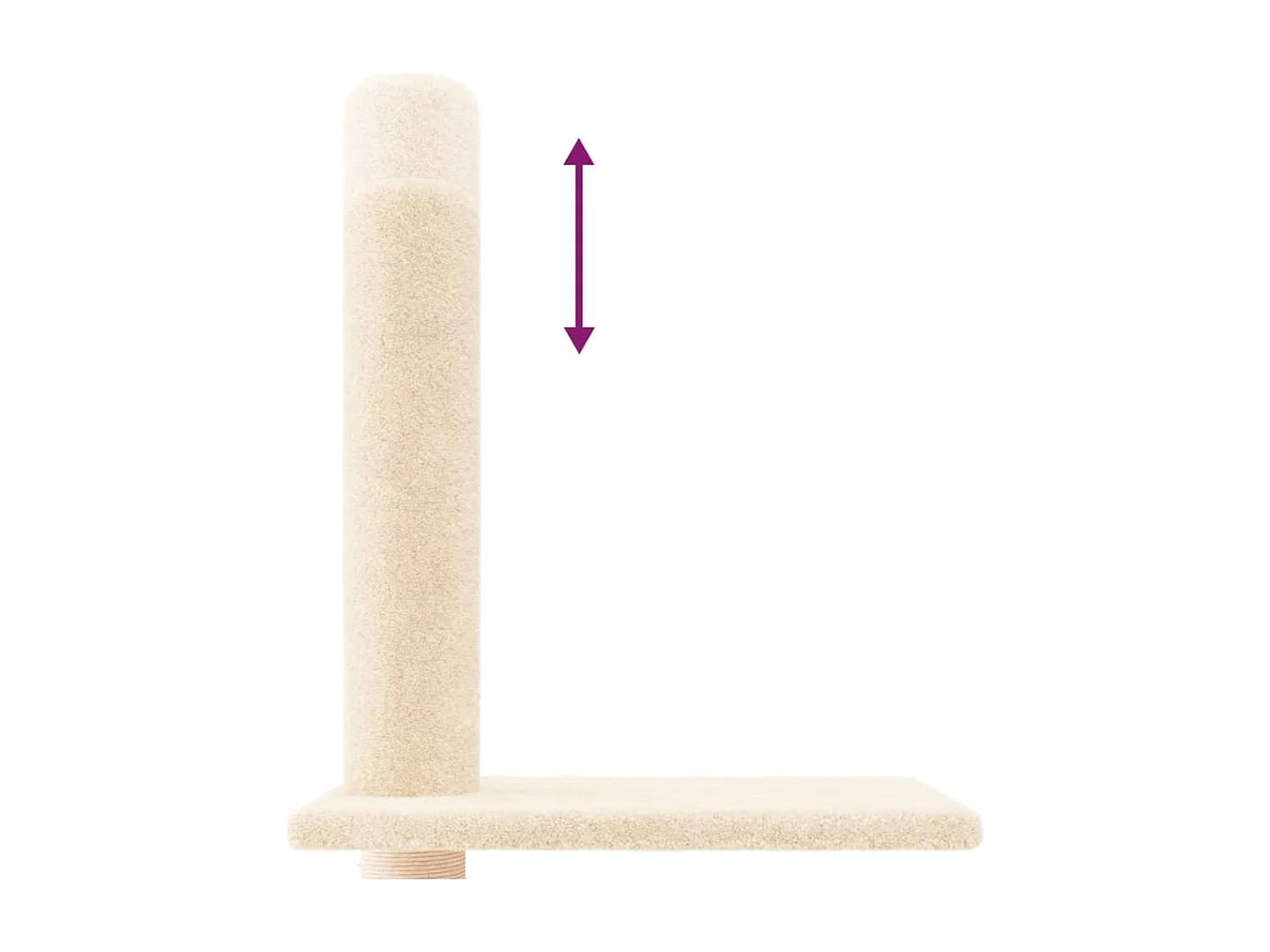 Arbre à chat du sol au plafond Crème 250,5-276,5 cm