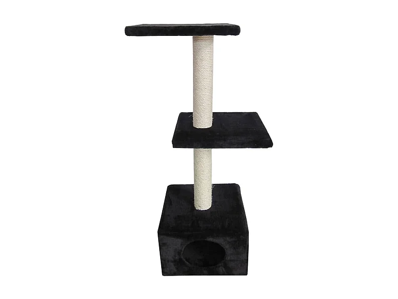 Arbre à chat classique Palazzo 30x30x90 cm Noir