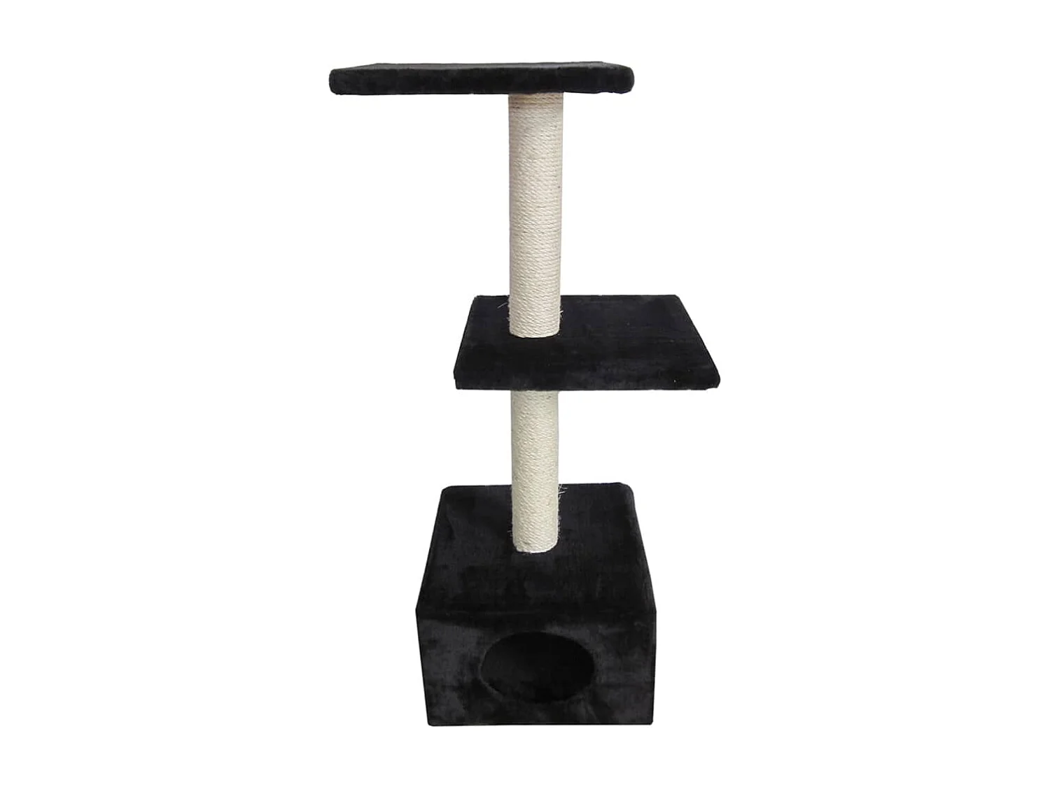 Arbre à chat classique Palazzo 30x30x90 cm Noir