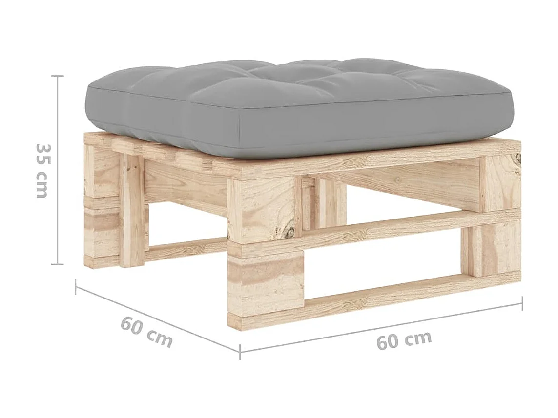 Tuinhocker pallet geïmpregneerd grenenhout