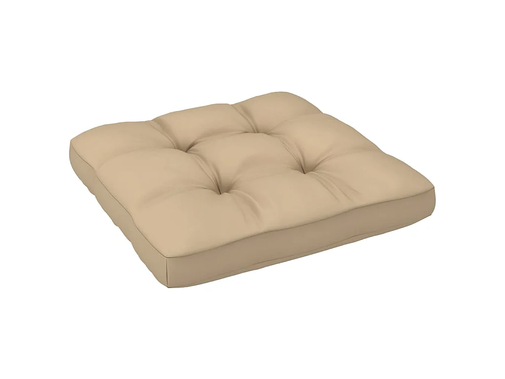Pouf palette de jardin Bois de pin imprégné de blanc