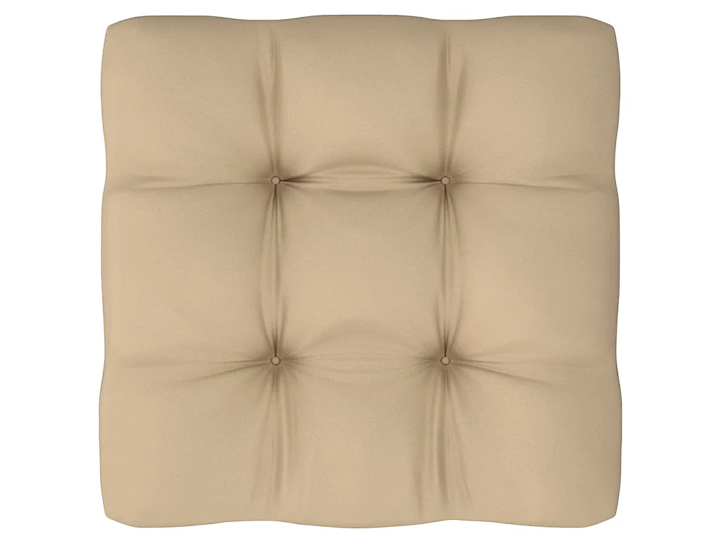 Pouf palette de jardin Bois de pin imprégné de blanc
