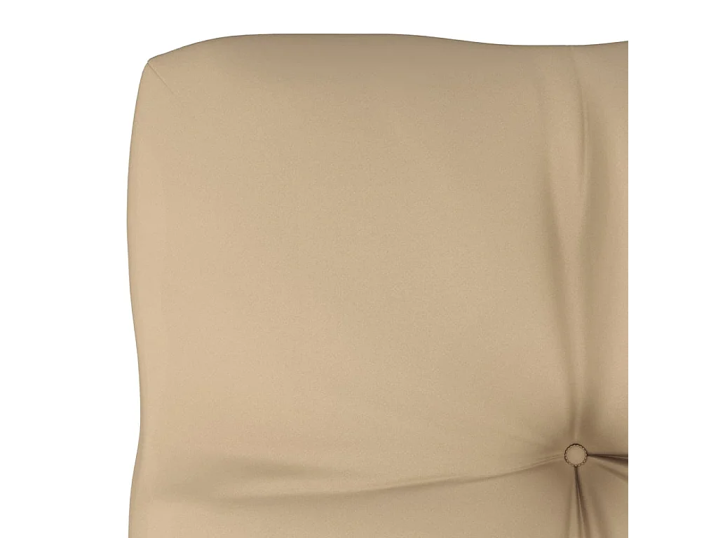 Pouf palette de jardin Bois de pin imprégné de blanc