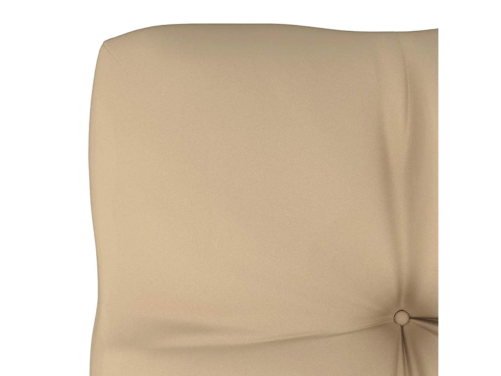 Pouf palette de jardin Bois de pin imprégné de blanc