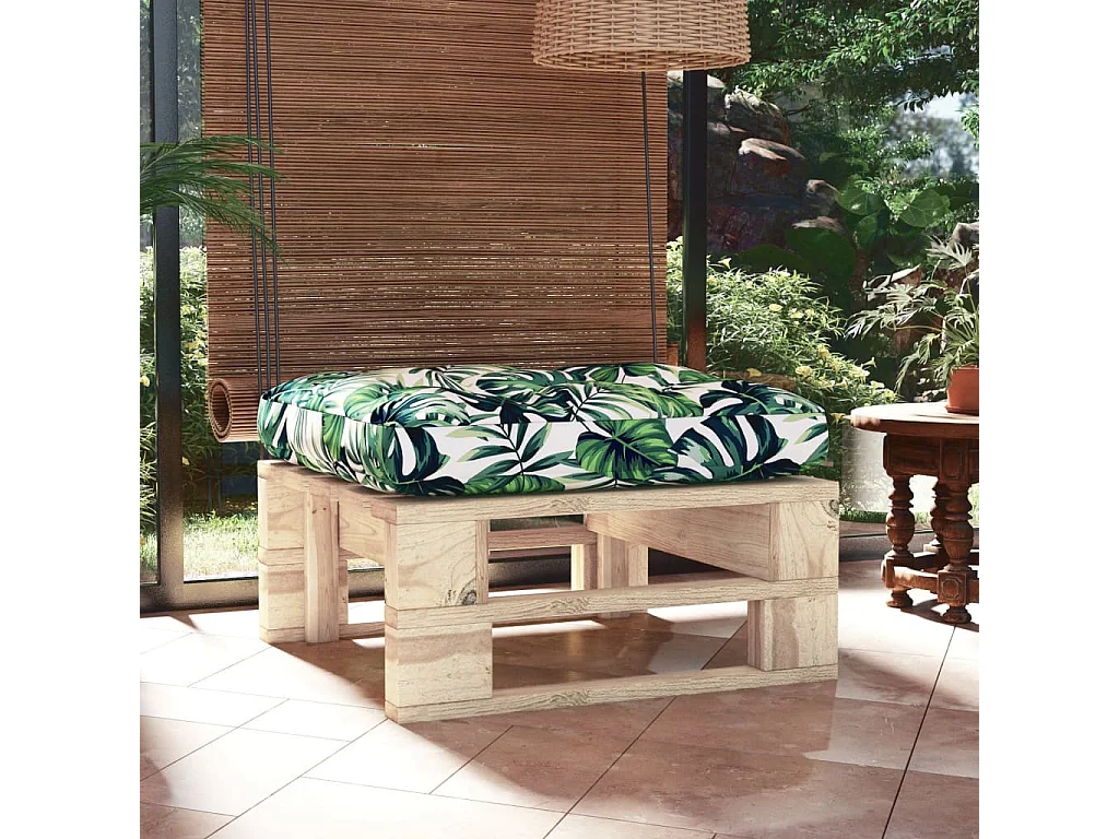 Pouf palette de jardin bois de pin imprégné