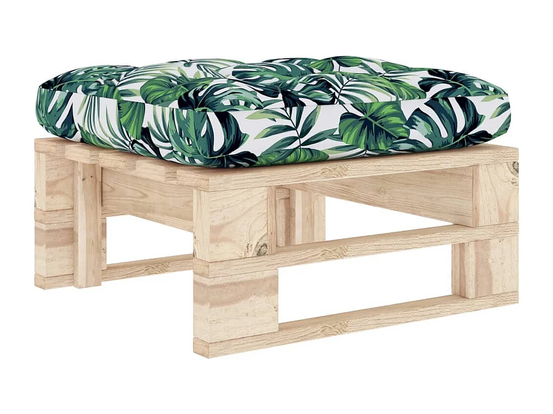 Pouf palette de jardin bois de pin imprégné