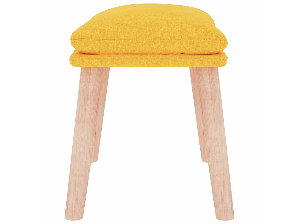Repose-pied Jaune moutarde 45x29,5x35 cm Tissu
