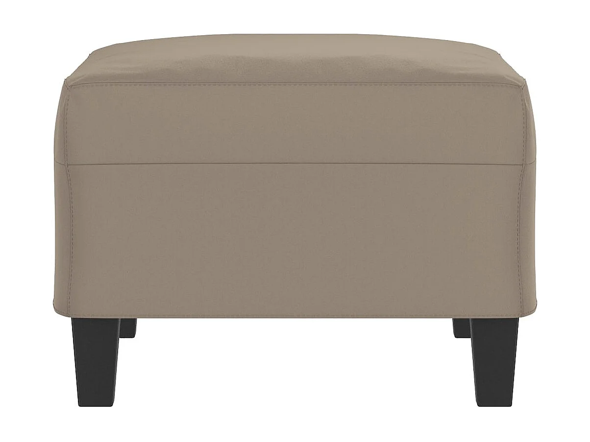 Voetenbank 70x55x41 cm microvezelstof taupe