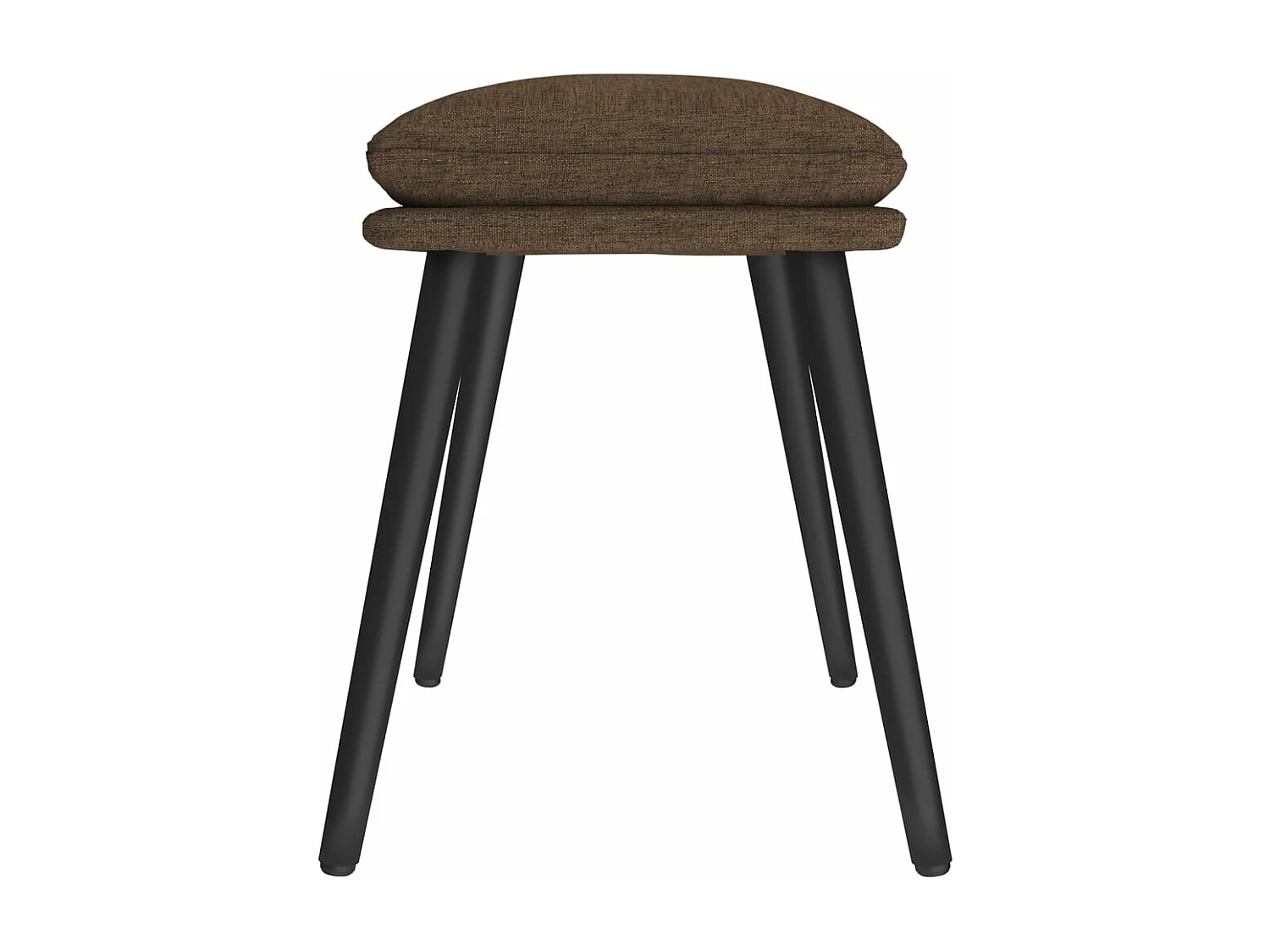 Poggiapiedi Marrone 45x29,5x35 cm in Tessuto