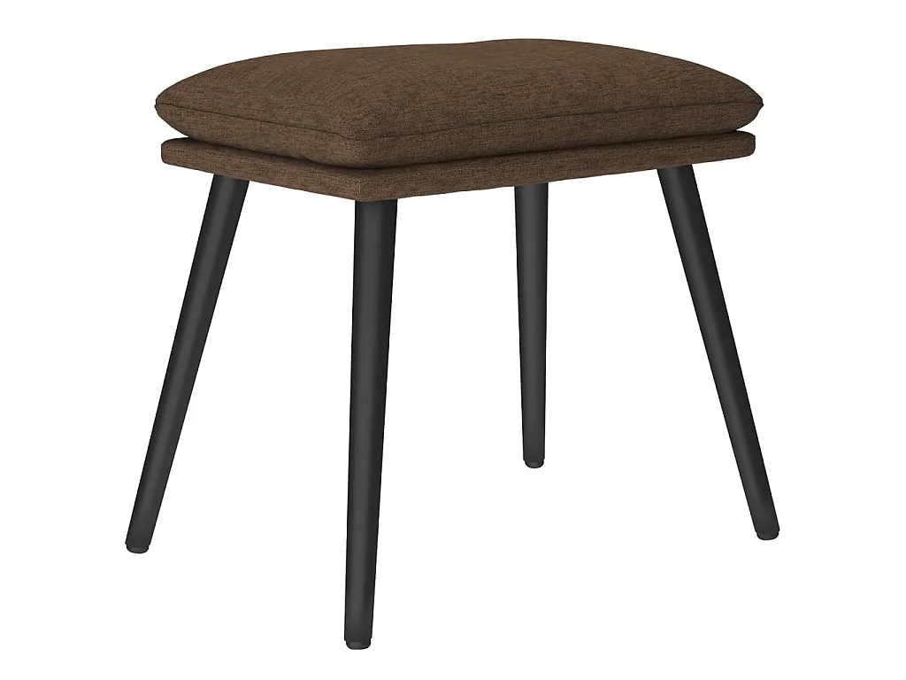 Repose-pied Marron 45x29,5x35 cm Tissu