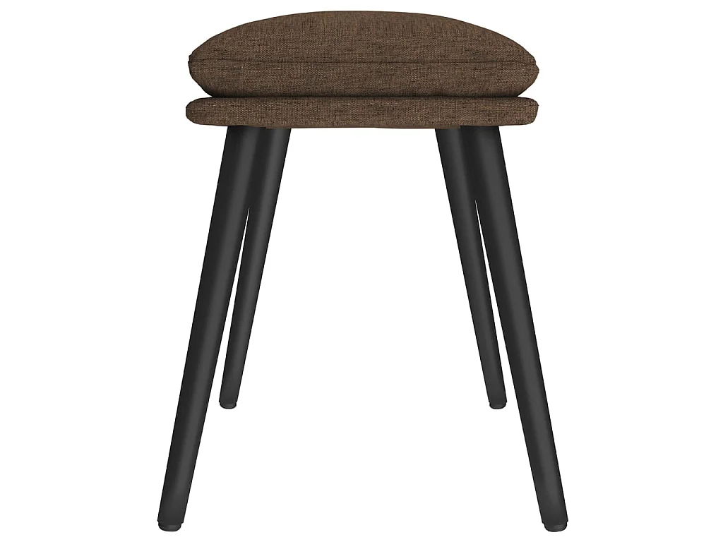 Repose-pied Marron 45x29,5x35 cm Tissu