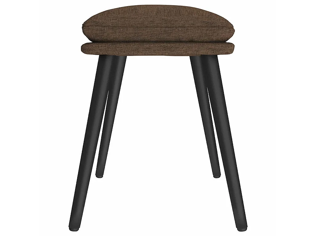 Repose-pied Marron 45x29,5x35 cm Tissu