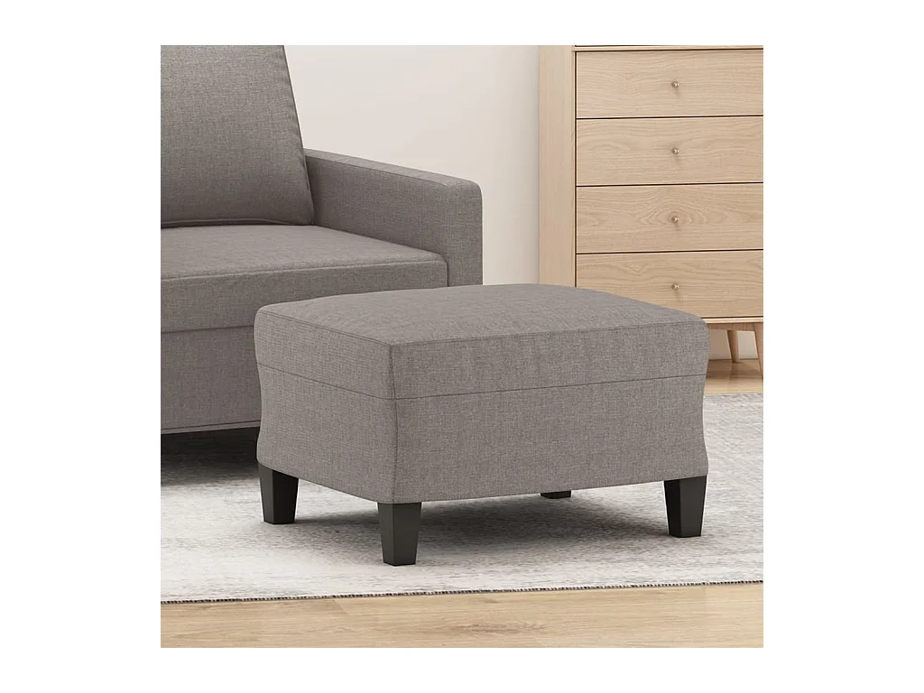 Repose-pied Taupe 60x50x41 cm Tissu