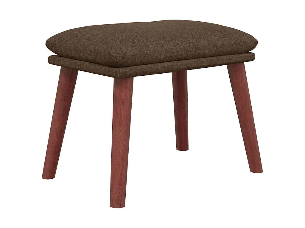 Repose-pied Marron 45x29,5x35 cm Tissu