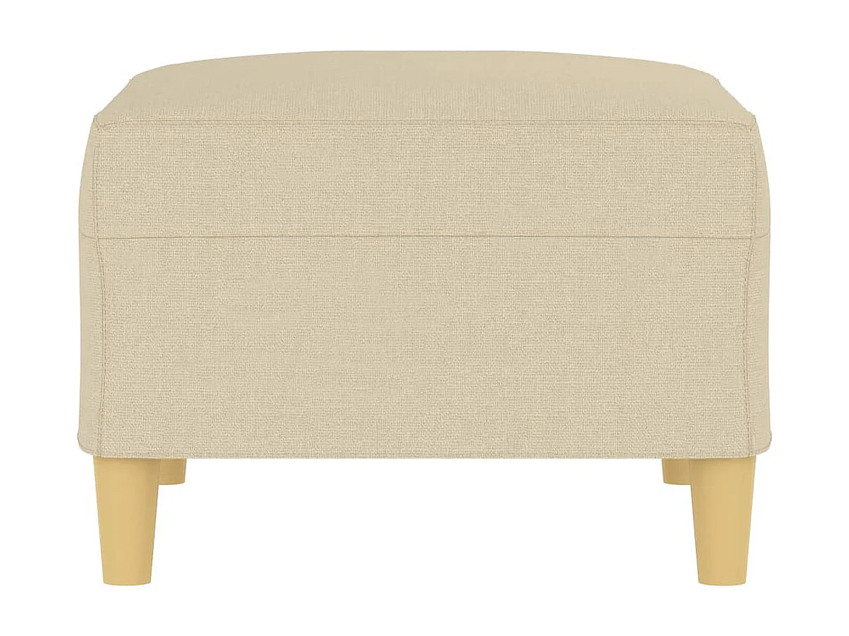 Fußhocker Creme 70x55x41 cm Stoff