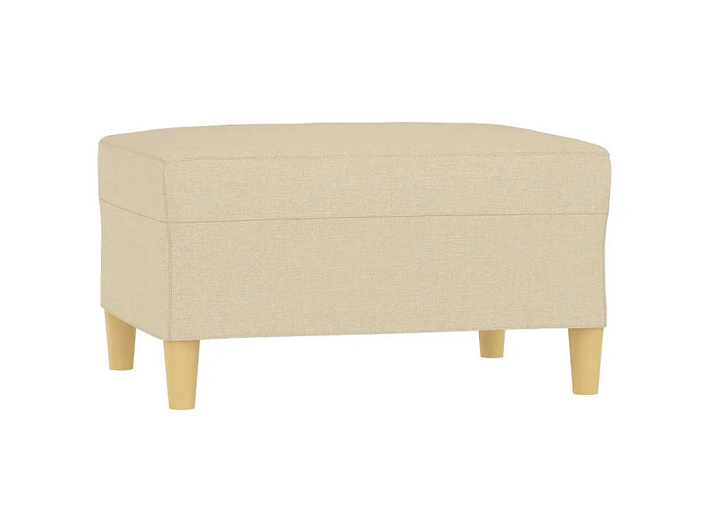 Repose-pied Crème 70x55x41 cm Tissu