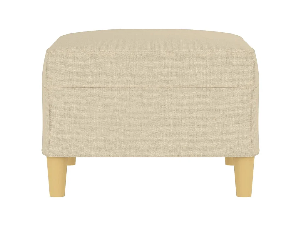 Repose-pied Crème 70x55x41 cm Tissu