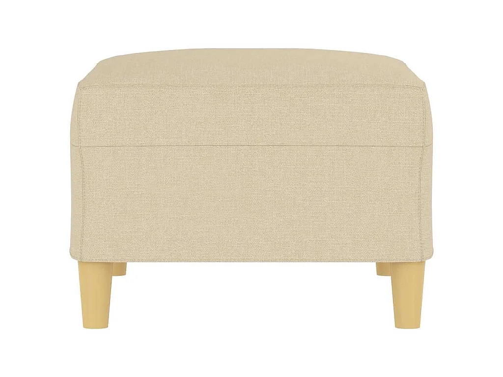 Repose-pied Crème 70x55x41 cm Tissu