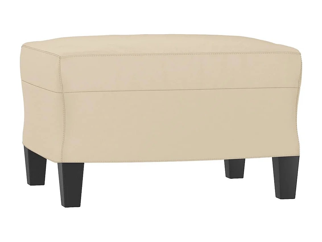 Repose-pied Crème 60x50x41 cm Tissu microfibre