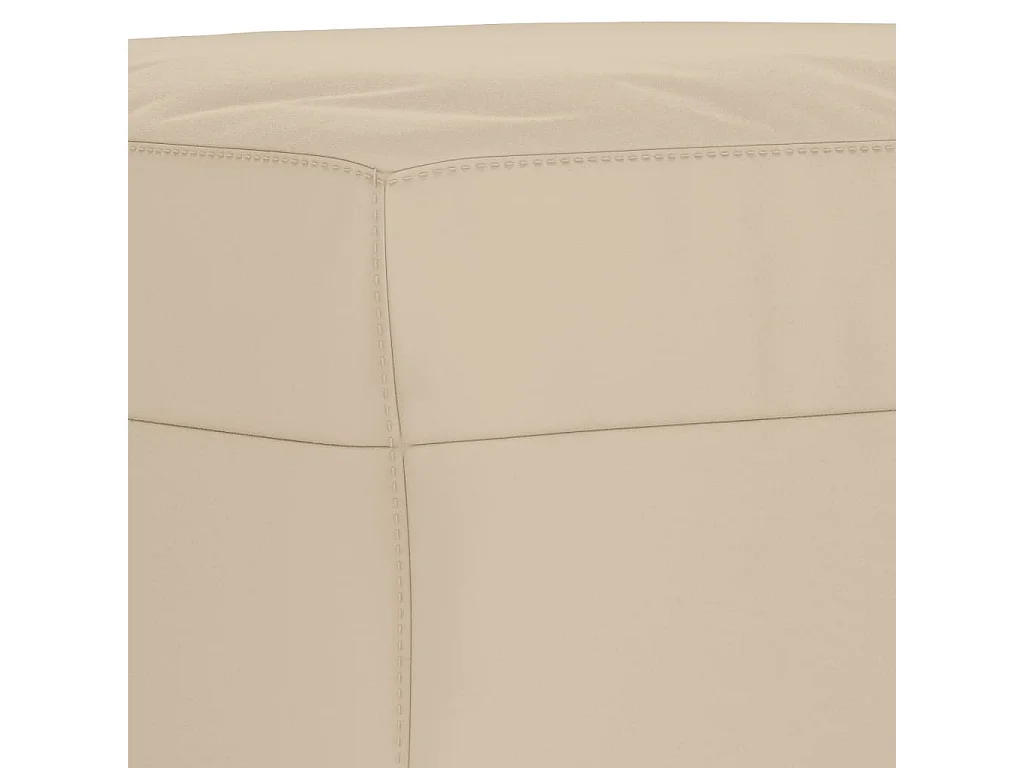 Repose-pied Crème 60x50x41 cm Tissu microfibre