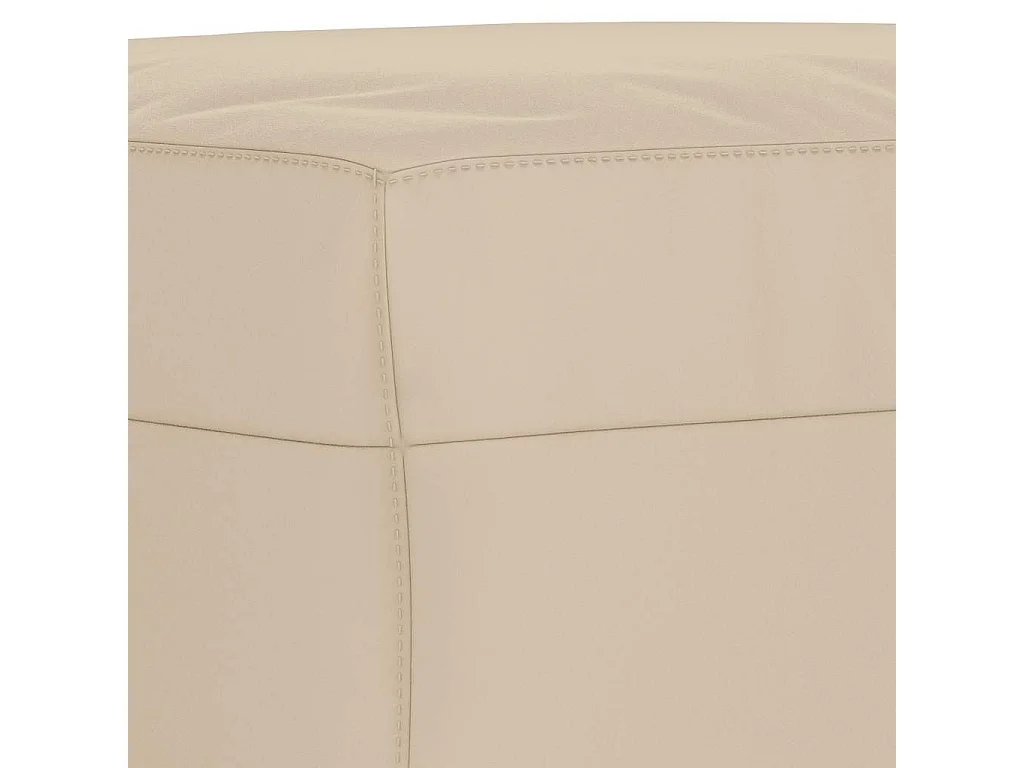 Repose-pied Crème 60x50x41 cm Tissu microfibre