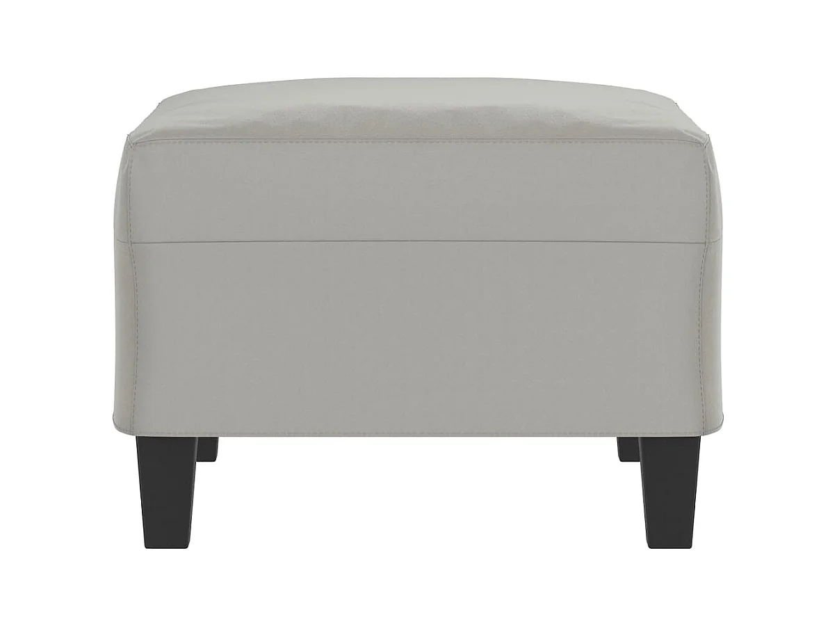 Repose-pied Gris clair 70x55x41 cm Tissu microfibre