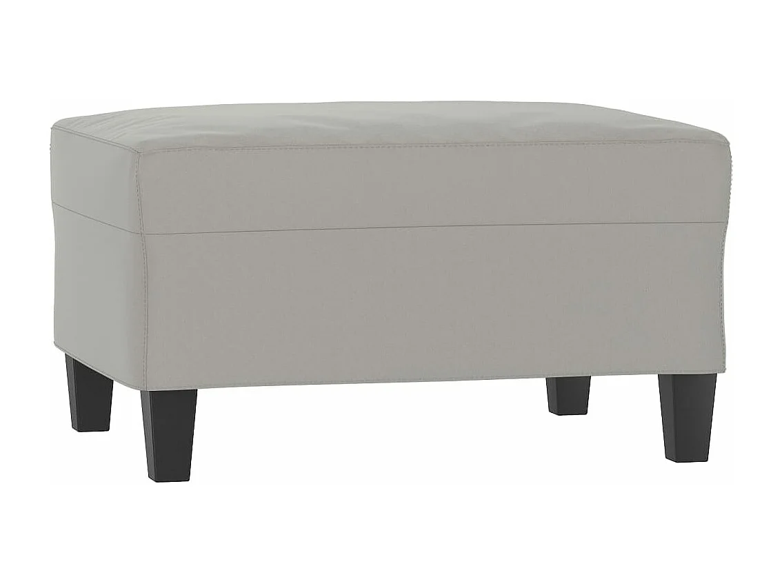 Repose-pied Gris clair 70x55x41 cm Tissu microfibre