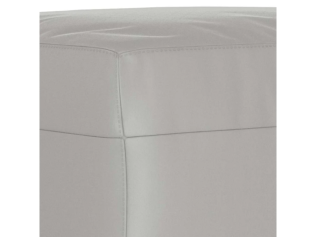 Poggiapiedi Grigio Chiaro 70x55x41 cm in Tessuto Microfibra