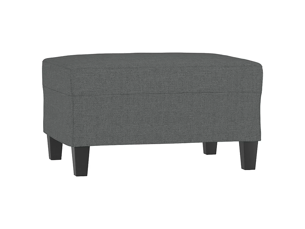 Repose-pied Gris foncé 70x55x41 cm Tissu