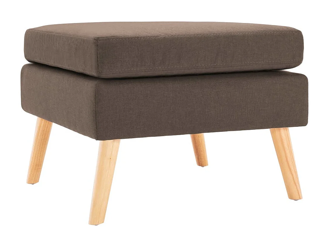 Repose-pied Marron Tissu