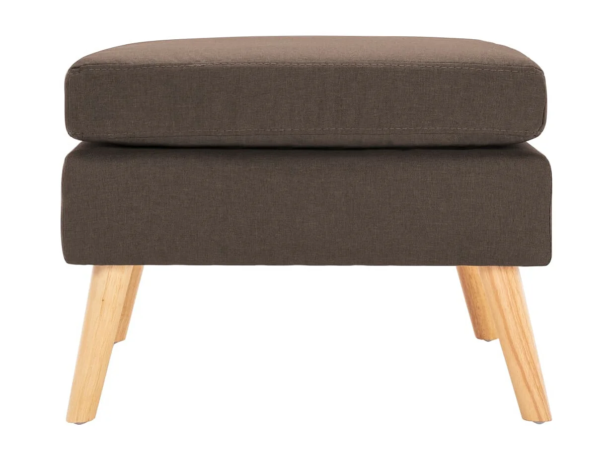 Repose-pied Marron Tissu