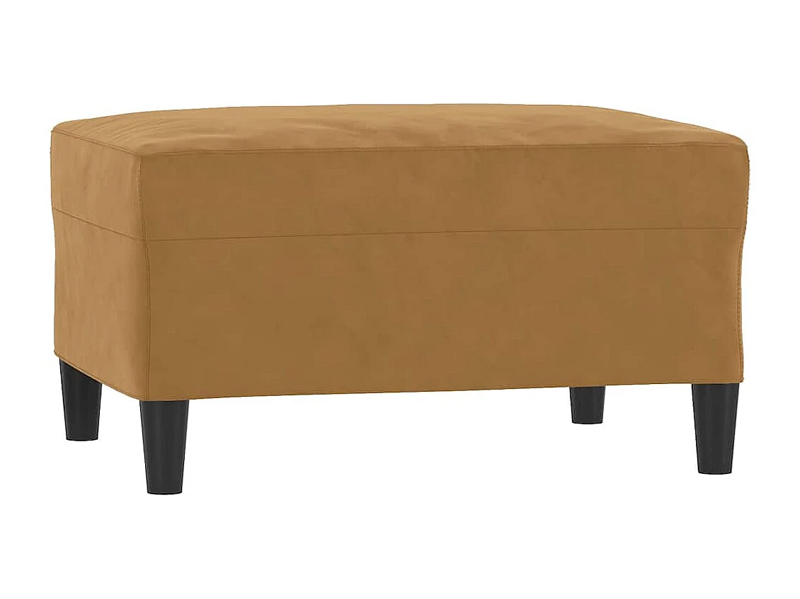 Fußhocker Braun 70x55x41 cm Samt