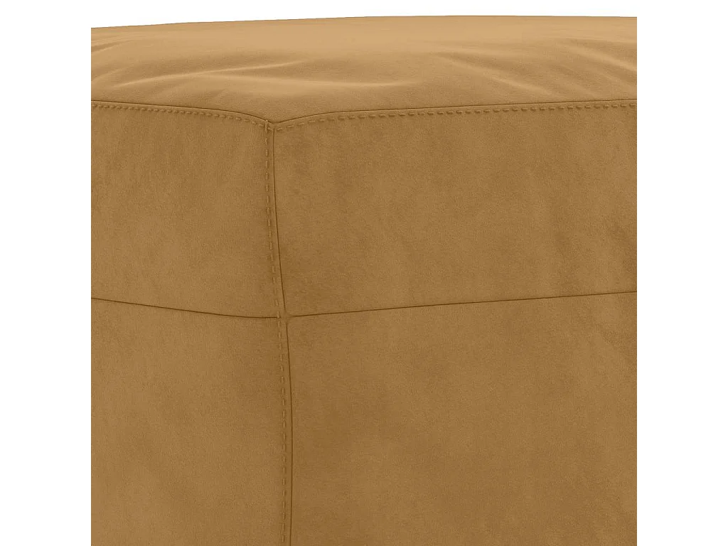 Fußhocker Braun 70x55x41 cm Samt