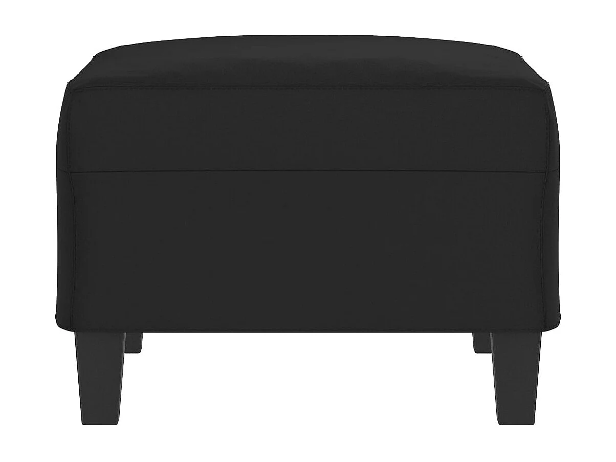 Repose-pied Noir 70x55x41 cm Tissu microfibre