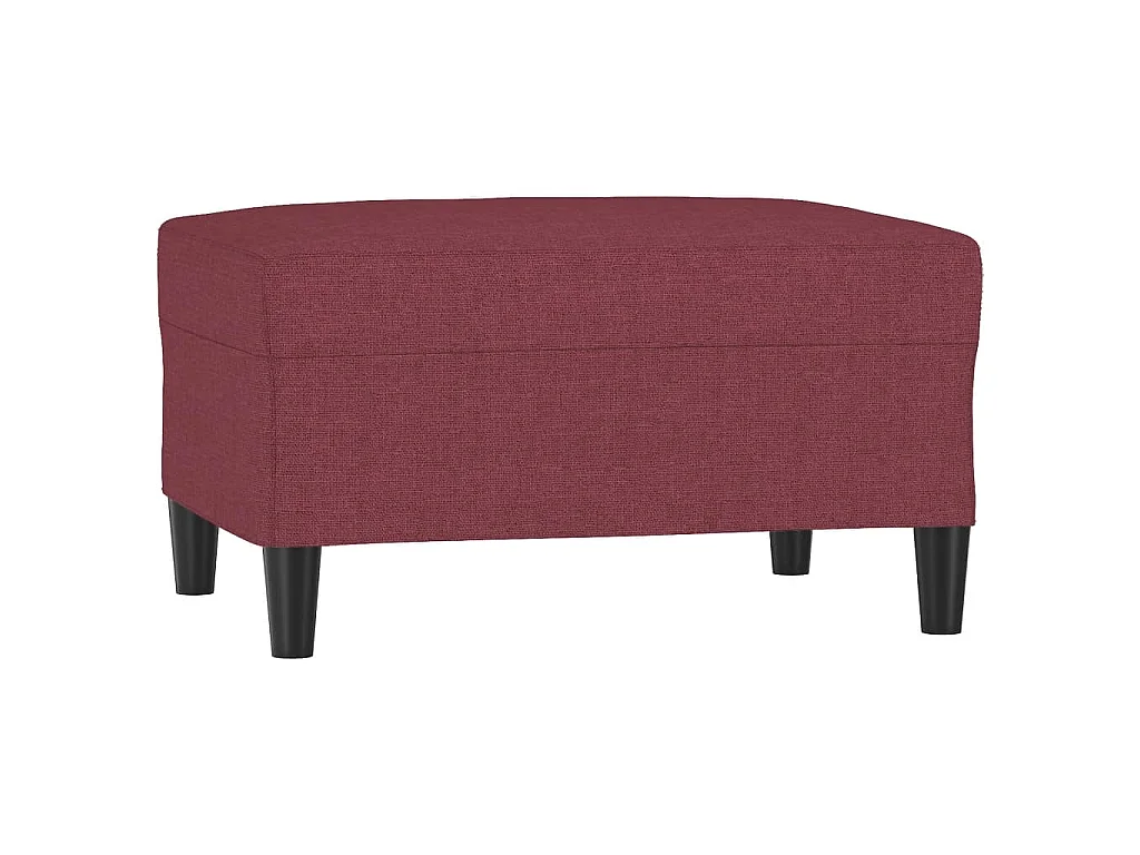 Repose-pied Rouge bordeaux 70x55x41 cm Tissu
