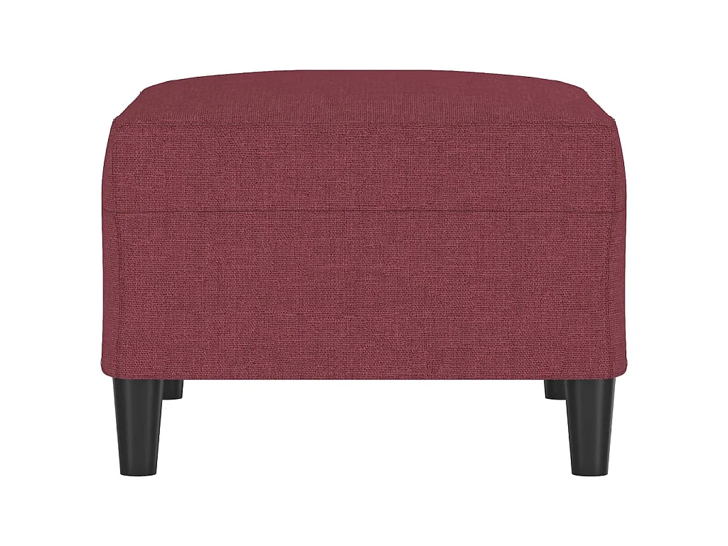 Repose-pied Rouge bordeaux 70x55x41 cm Tissu