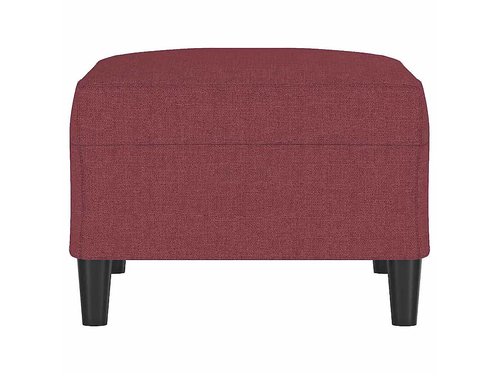 Repose-pied Rouge bordeaux 70x55x41 cm Tissu