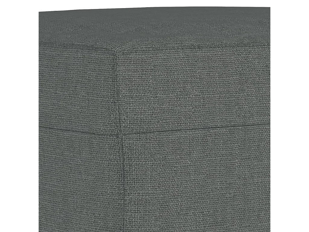 Voetenbank 60x50x41 cm stof donkergrijs