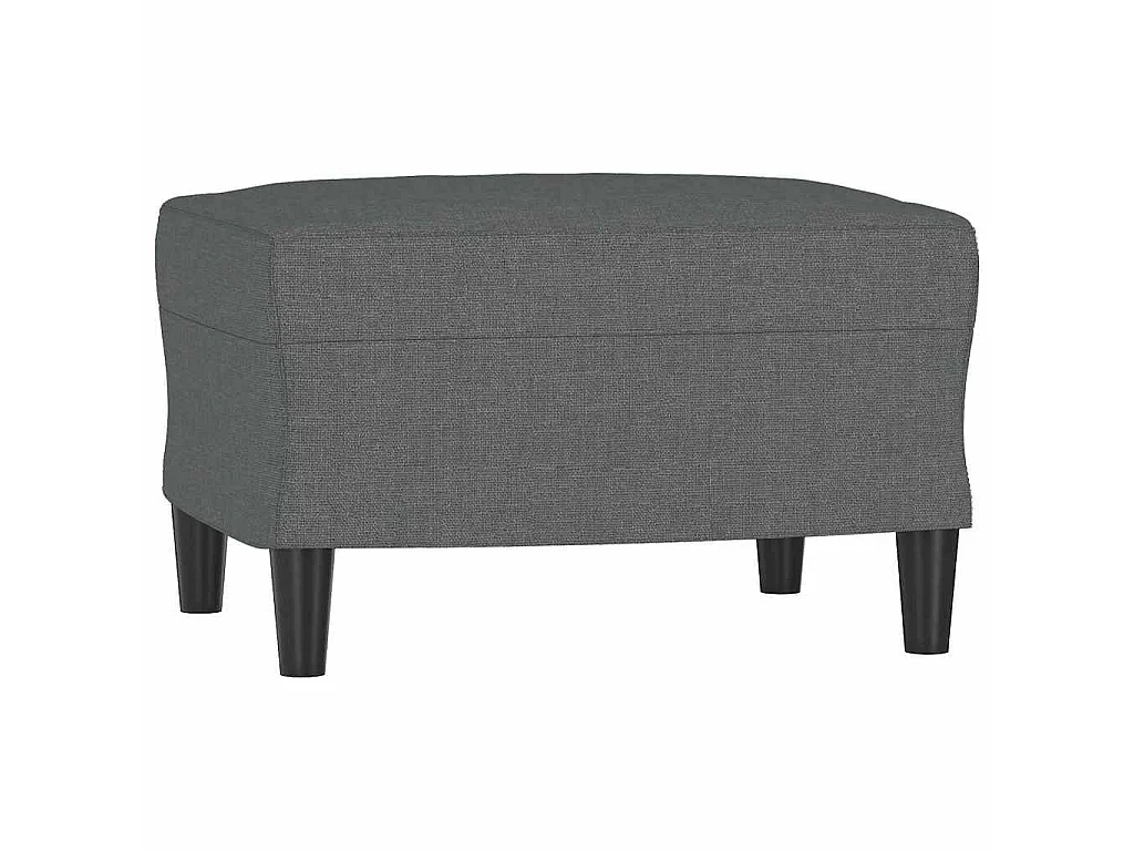 Poggiapiedi Grigio Scuro 60x50x41 cm in Tessuto